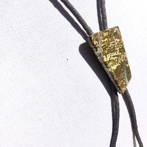 Large Vintage Stone Bolo Tie